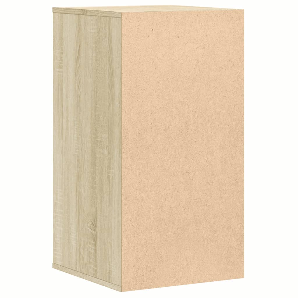 kommode til hjørne 40x41x76 cm konstrueret træ sonoma-eg