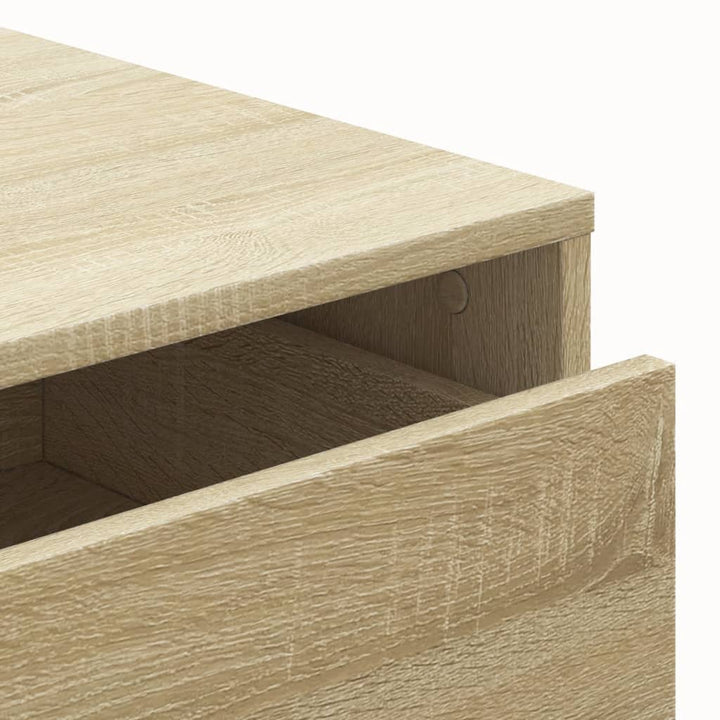 kommode til hjørne 40x41x76 cm konstrueret træ sonoma-eg