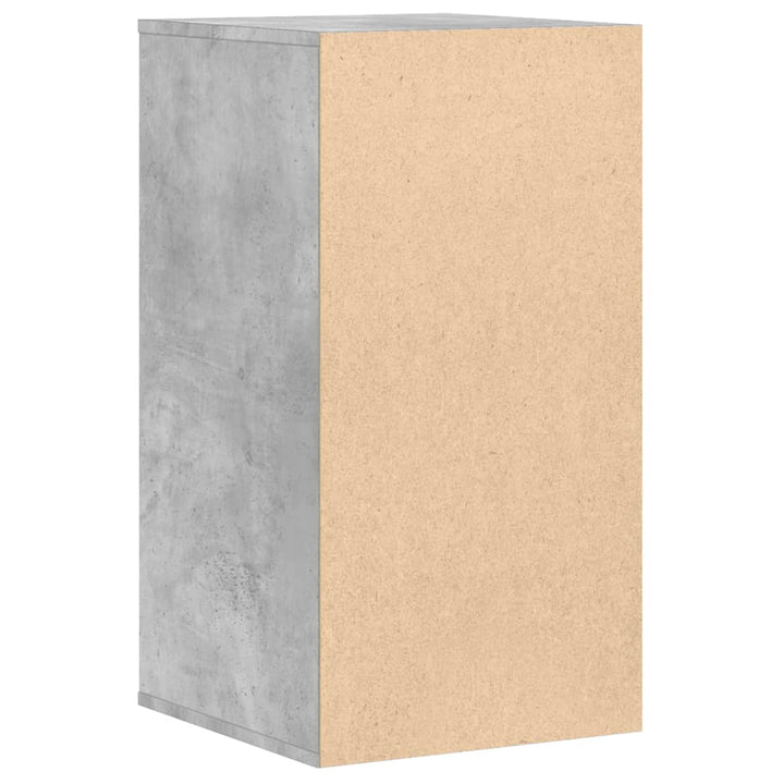 kommode til hjørne 40x41x76 cm konstrueret træ betongrå