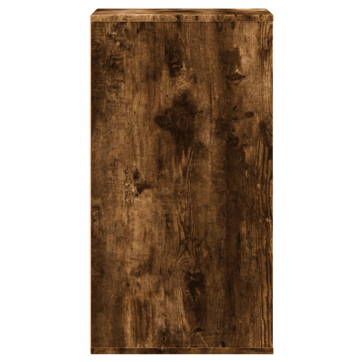 kommode til hjørne 40x41x76 cm konstrueret træ røget egetræ
