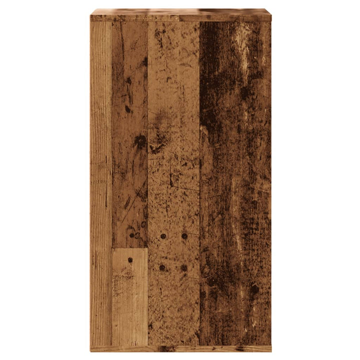 kommode til hjørne 40x41x76 cm konstrueret træ antikt træ