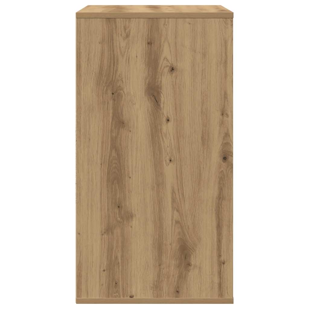 kommode til hjørne 40x41x76 cm konstrueret træ egetræsfarve