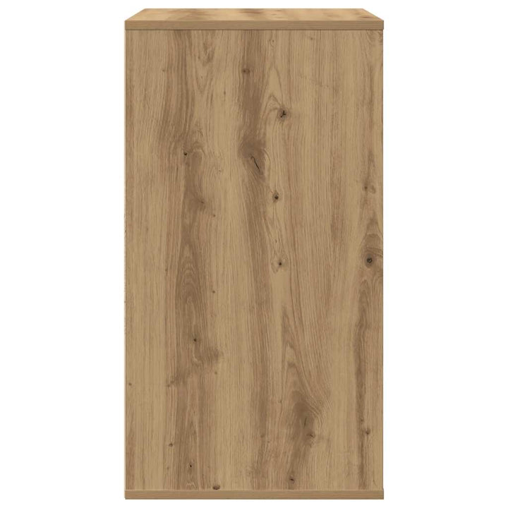 kommode til hjørne 40x41x76 cm konstrueret træ egetræsfarve