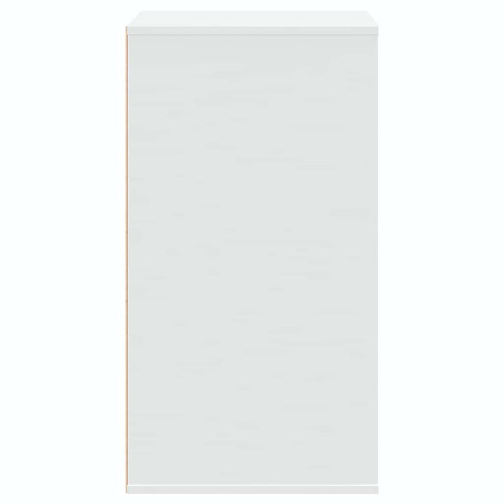 kommode til hjørne 60x41x76 cm konstrueret træ hvid
