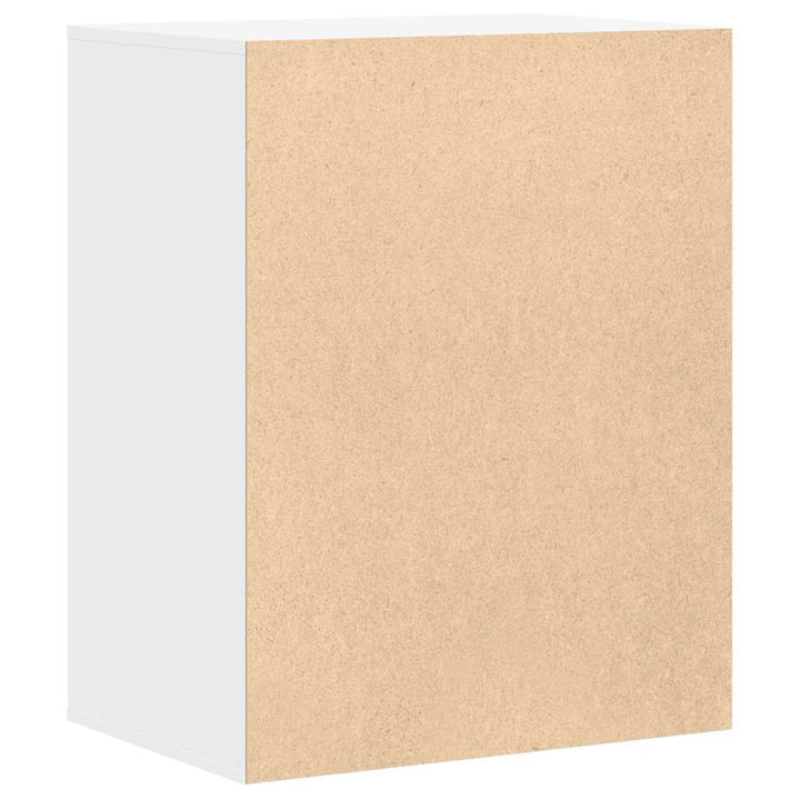 kommode til hjørne 60x41x76 cm konstrueret træ hvid