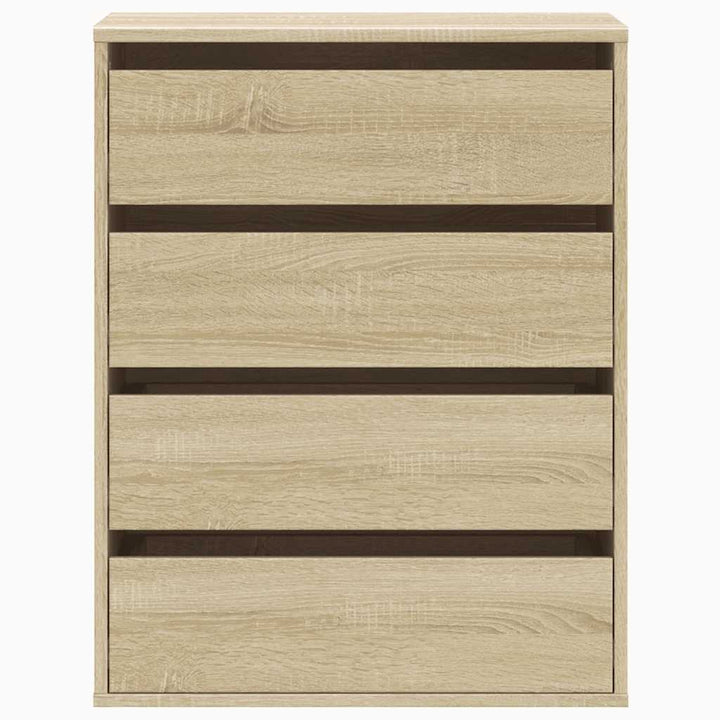 kommode til hjørne 60x41x76 cm konstrueret træ sonoma-eg
