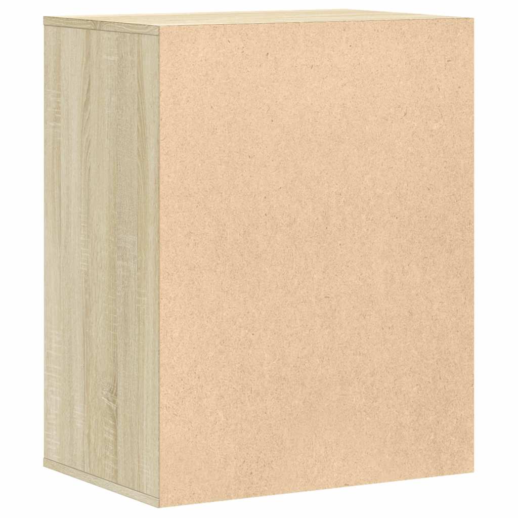 kommode til hjørne 60x41x76 cm konstrueret træ sonoma-eg