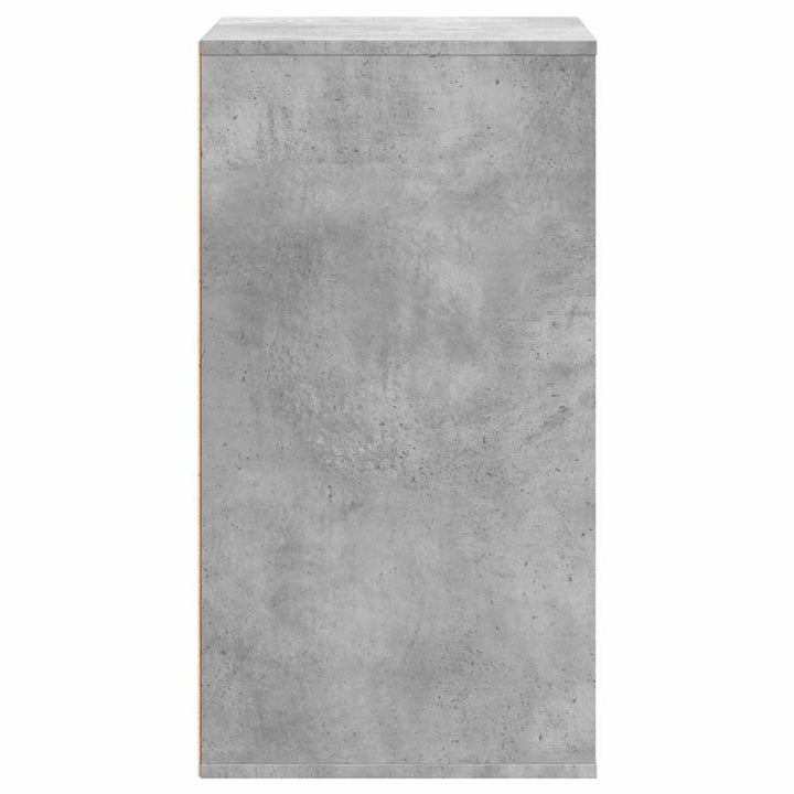 kommode til hjørne 60x41x76 cm konstrueret træ betongrå