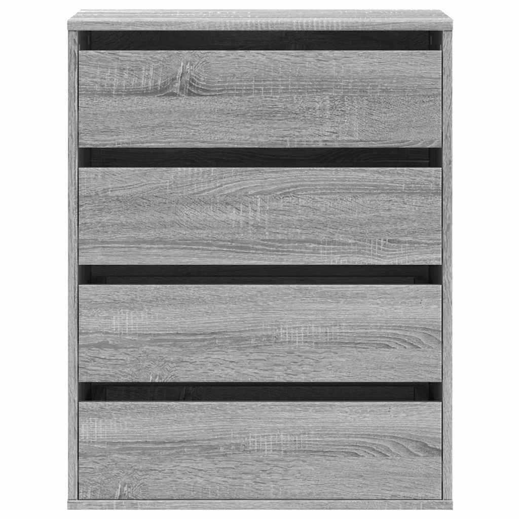 kommode til hjørne 60x41x76 cm konstrueret træ grå sonoma-eg