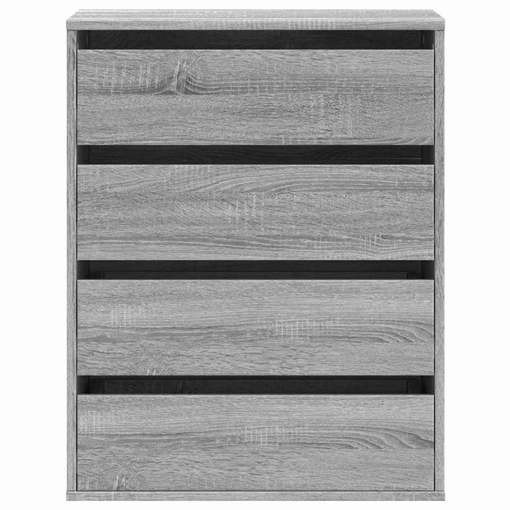 kommode til hjørne 60x41x76 cm konstrueret træ grå sonoma-eg