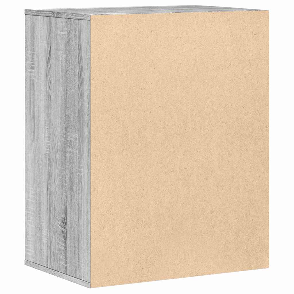 kommode til hjørne 60x41x76 cm konstrueret træ grå sonoma-eg