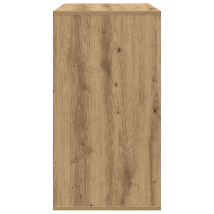 kommode til hjørne 60x41x76 cm konstrueret træ egetræsfarve