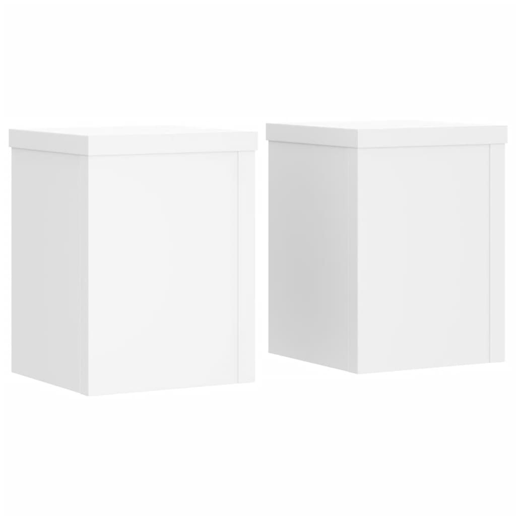 Planteholder 2 stk. Hvid 15 x 15 x 20 cm Konstrueret træ