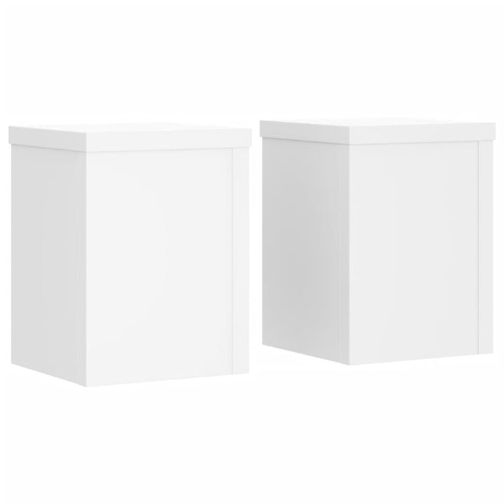 Planteholder 2 stk. Hvid 15 x 15 x 20 cm Konstrueret træ