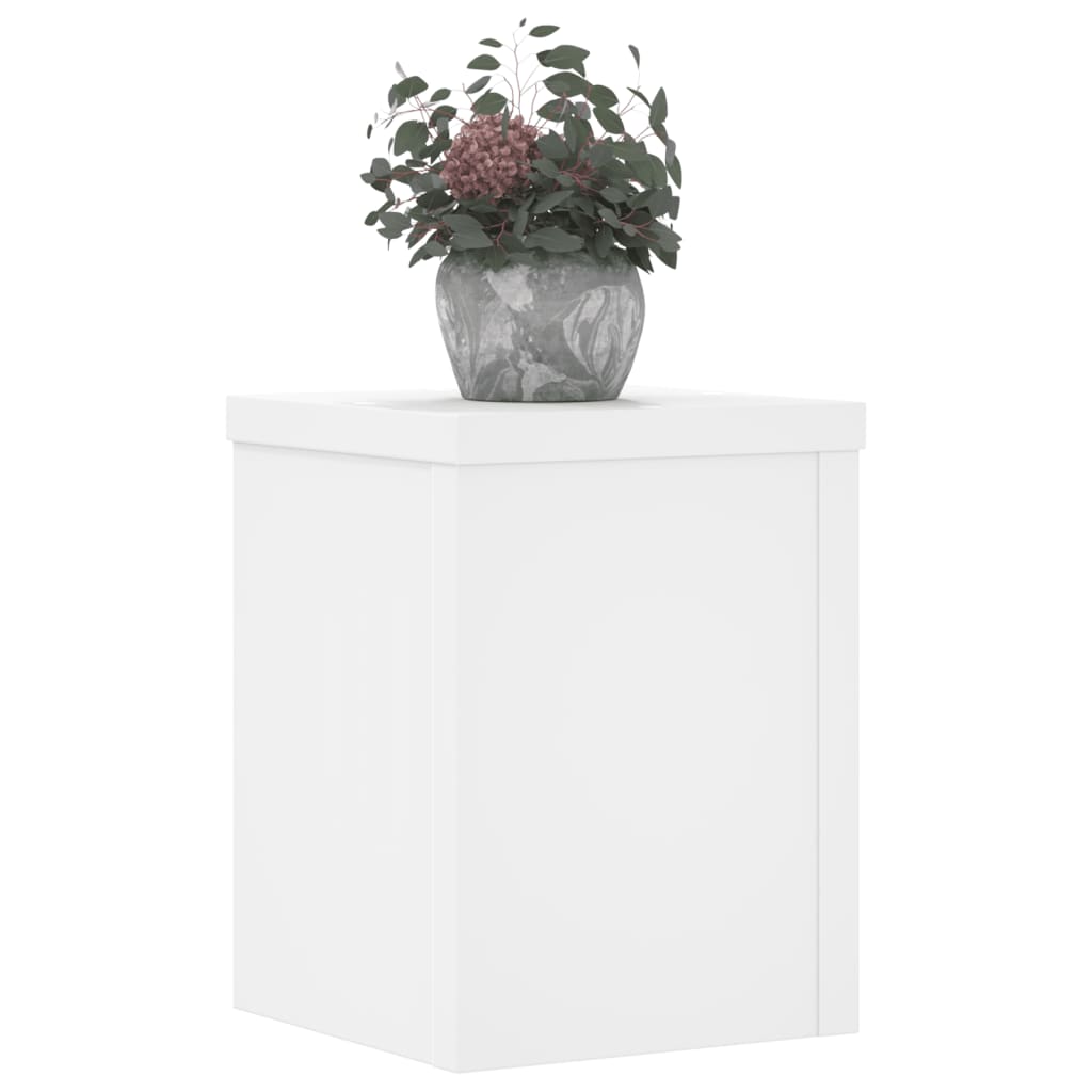 Planteholder 2 stk. Hvid 15 x 15 x 20 cm Konstrueret træ