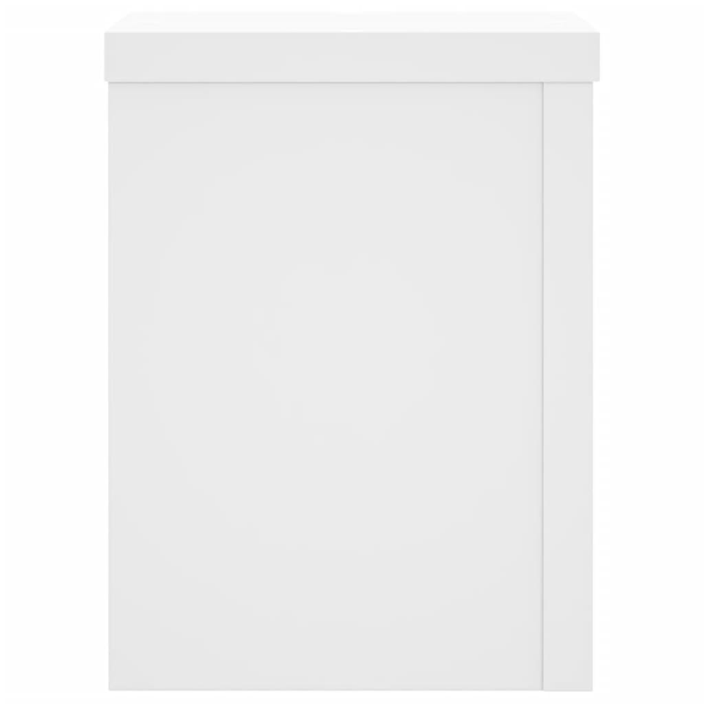 Planteholder 2 stk. Hvid 15 x 15 x 20 cm Konstrueret træ