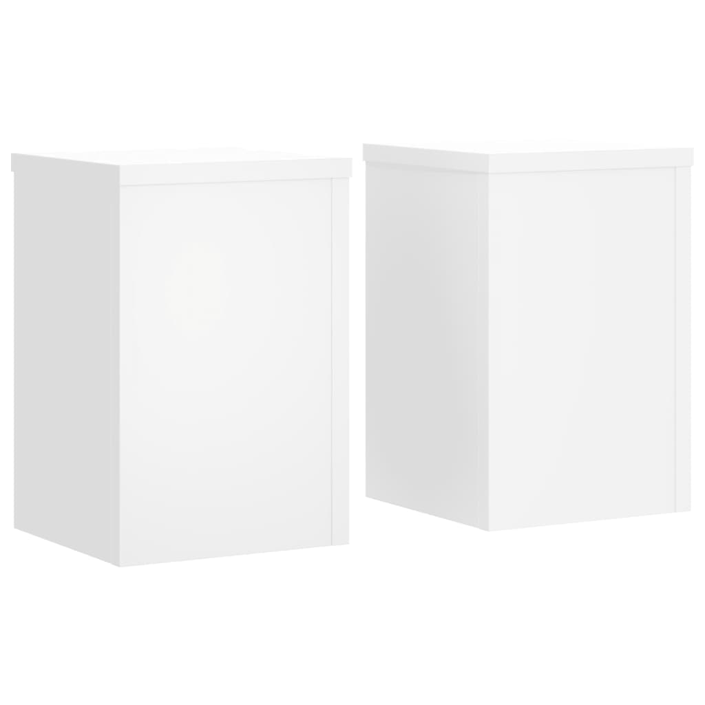Planteholder 2 stk. Hvid 20 x 20 x 30 cm Konstrueret træ