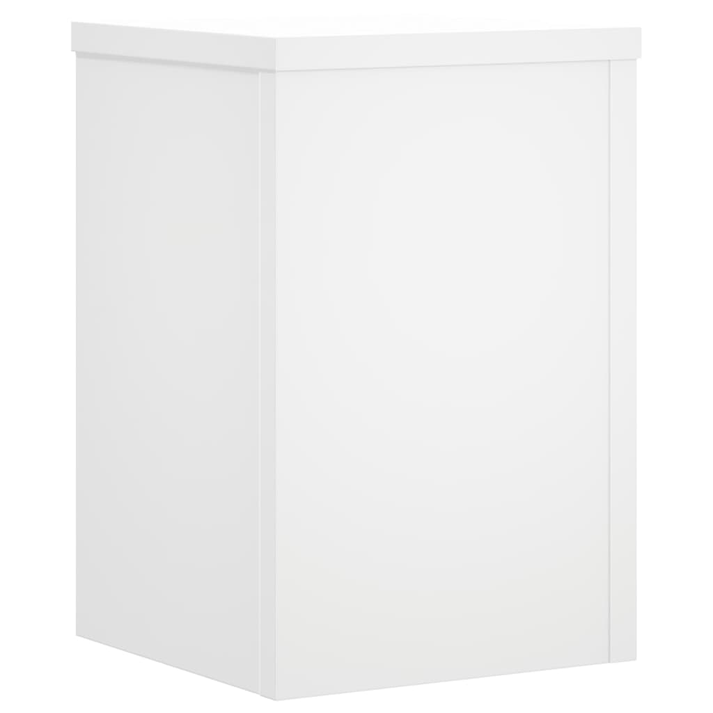 Planteholder 2 stk. Hvid 20 x 20 x 30 cm Konstrueret træ