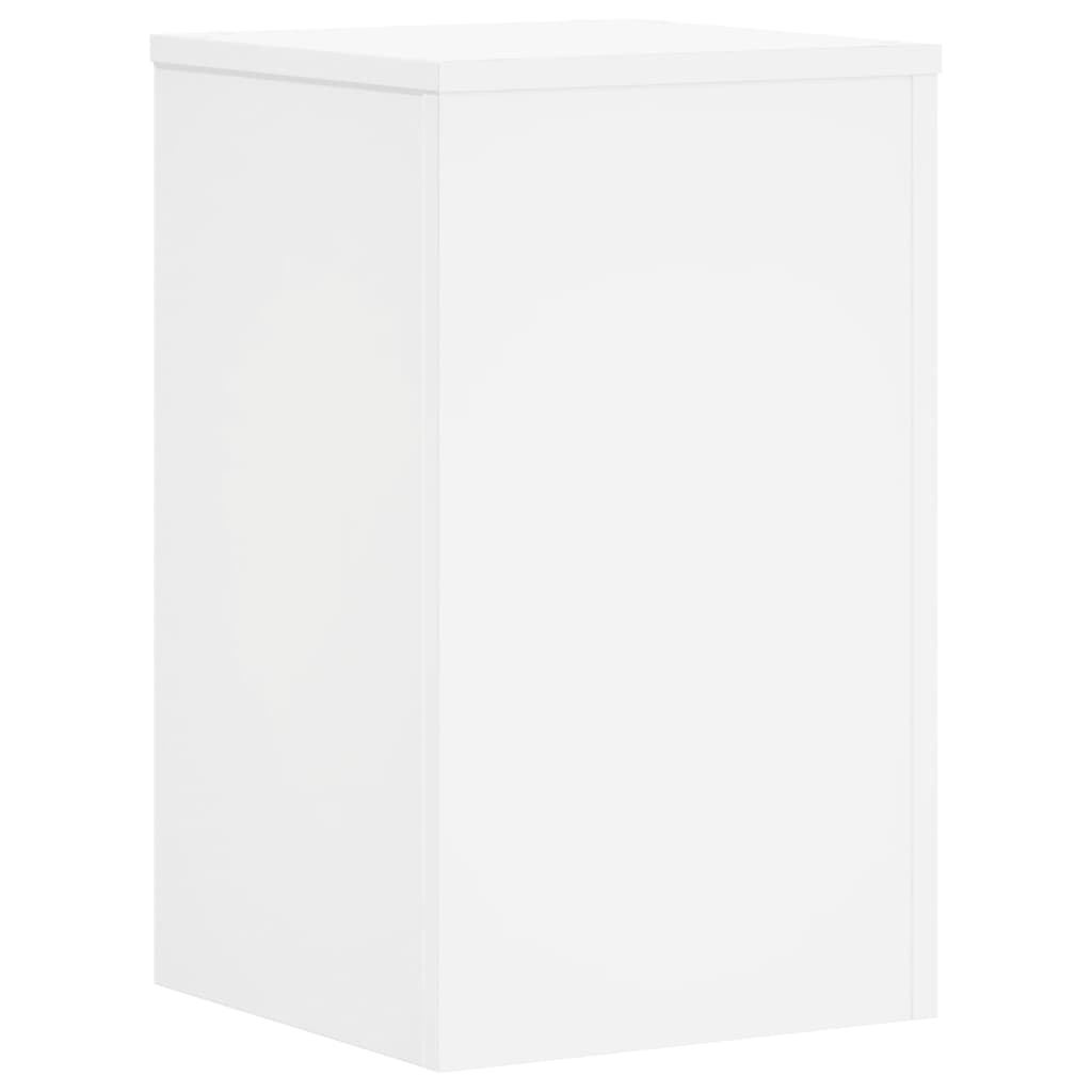 plantestativer 2 stk. 30x30x50 cm konstrueret træ hvid