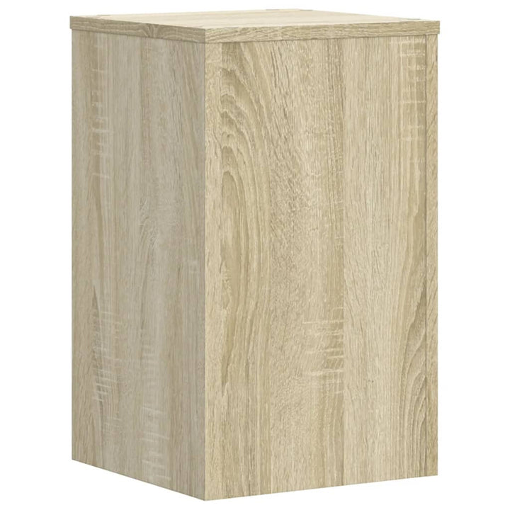 plantestativer 2 stk. 30x30x50 cm konstrueret træ sonoma-eg