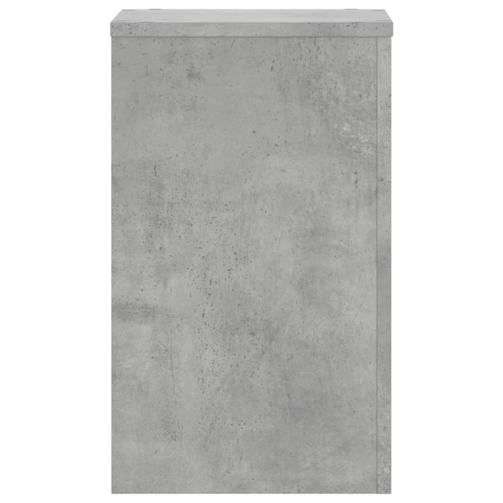 plantestativer 2 stk. 30x30x50 cm konstrueret træ betongrå