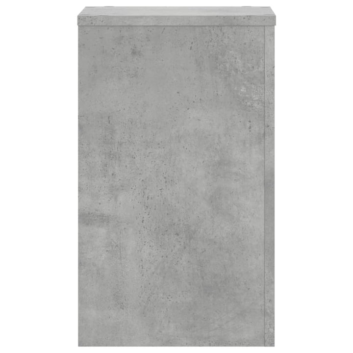 plantestativer 2 stk. 30x30x50 cm konstrueret træ betongrå