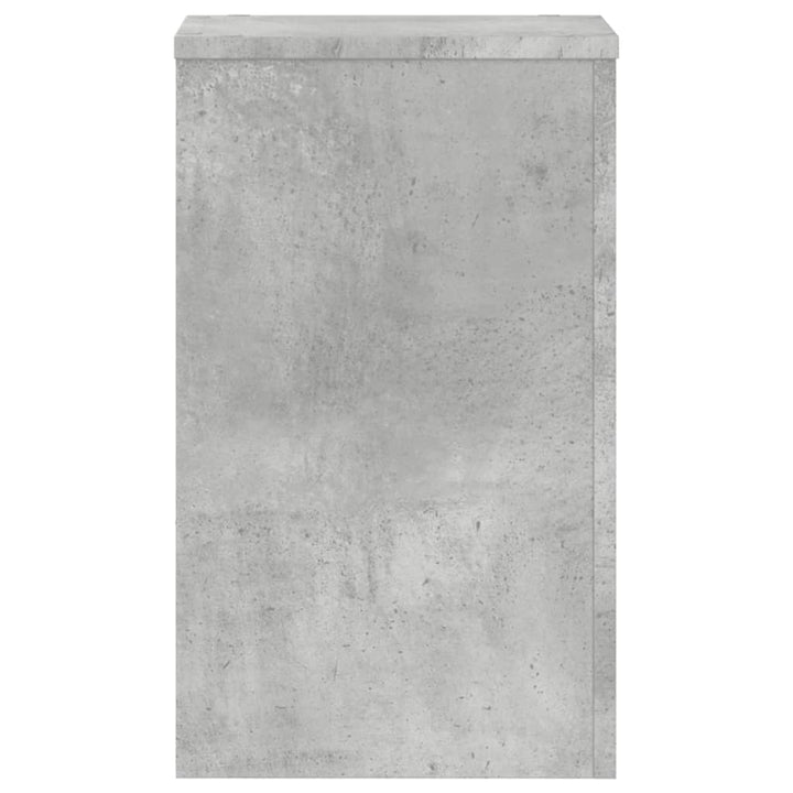 plantestativer 2 stk. 30x30x50 cm konstrueret træ betongrå