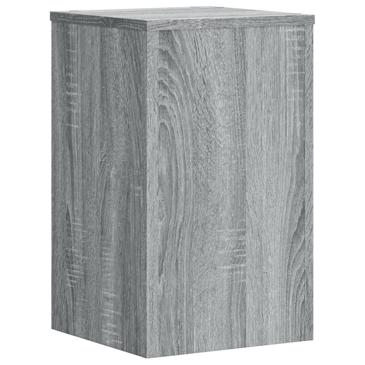 plantestativer 2 stk. 30x30x50 cm konstrueret træ grå sonoma-eg