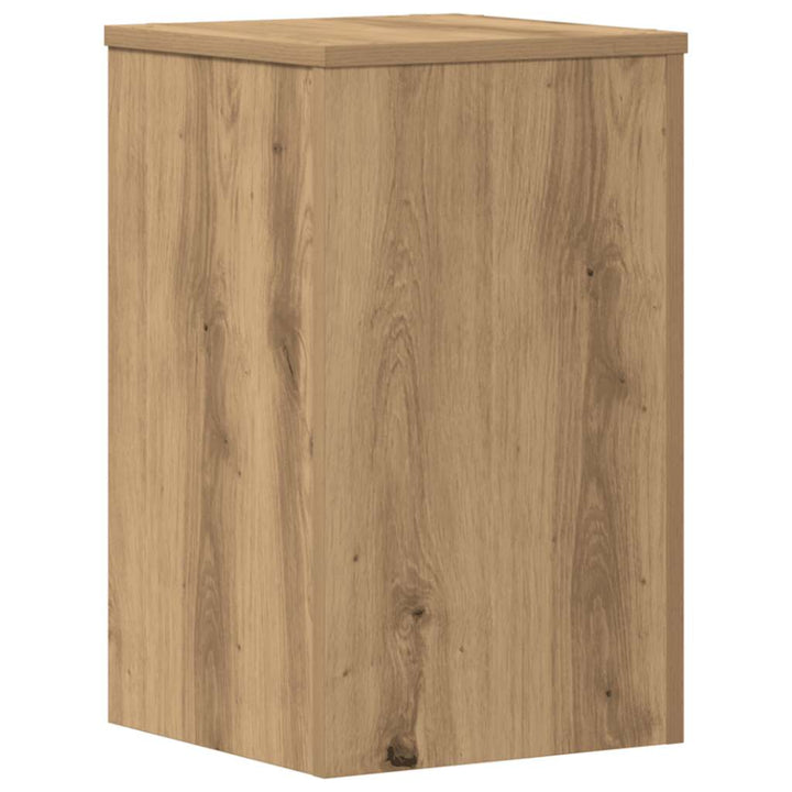 plantestativer 2 stk. 30x30x50 cm konstrueret træ egetræsfarvet