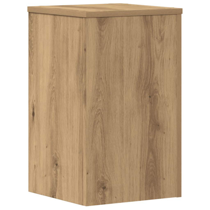 plantestativer 2 stk. 30x30x50 cm konstrueret træ egetræsfarvet
