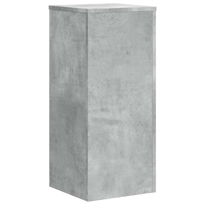 plantestativer 2 stk. 30x30x70 cm konstrueret træ betongrå