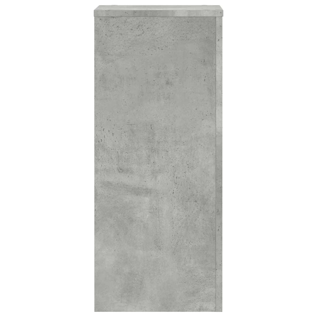 plantestativer 2 stk. 30x30x70 cm konstrueret træ betongrå