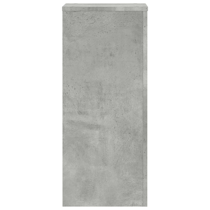 plantestativer 2 stk. 30x30x70 cm konstrueret træ betongrå