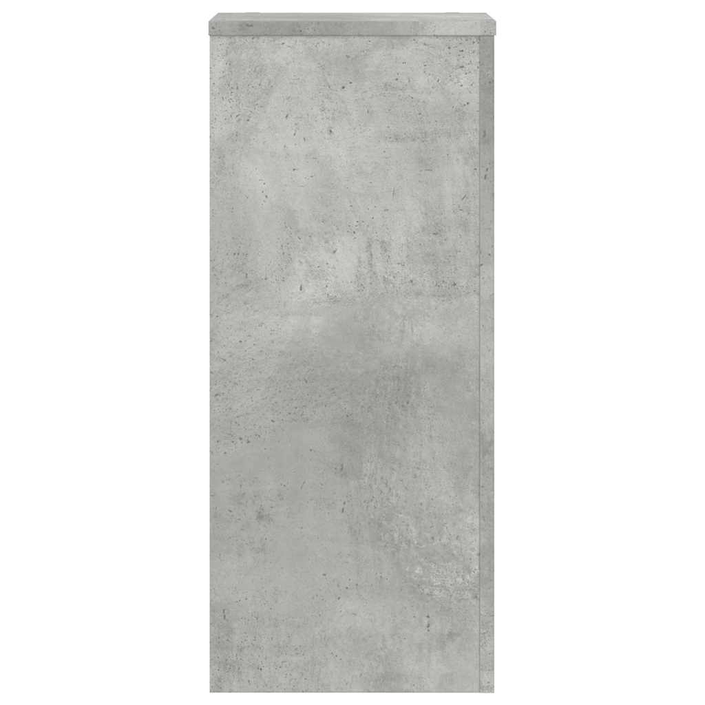 plantestativer 2 stk. 30x30x70 cm konstrueret træ betongrå