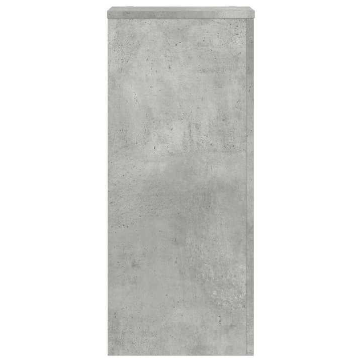 plantestativer 2 stk. 30x30x70 cm konstrueret træ betongrå