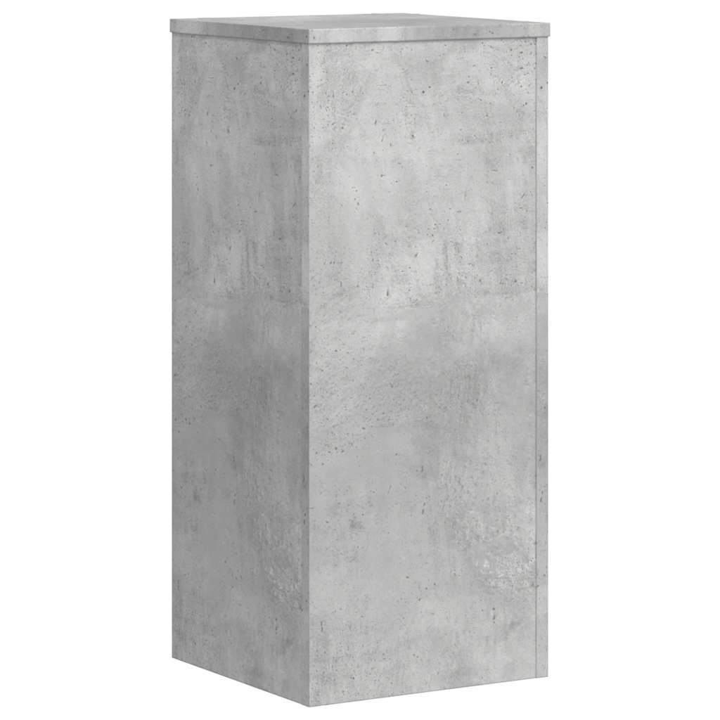 plantestativer 2 stk. 30x30x70 cm konstrueret træ betongrå
