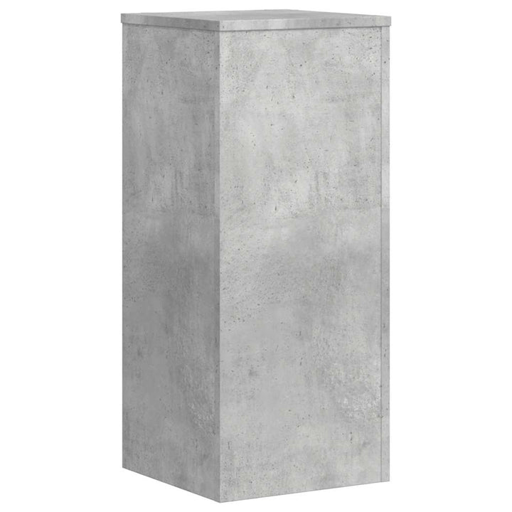 plantestativer 2 stk. 30x30x70 cm konstrueret træ betongrå