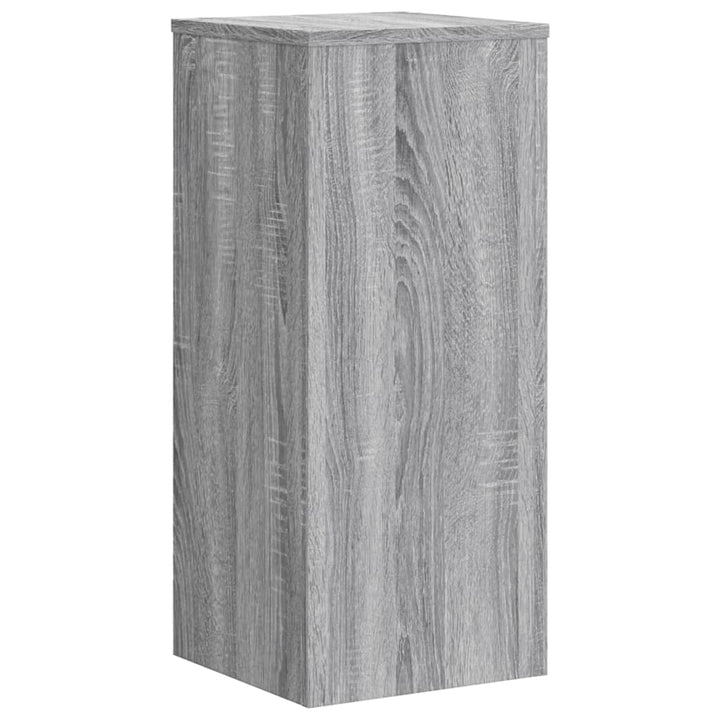 plantestativer 2 stk. 30x30x70 cm konstrueret træ grå sonoma-eg