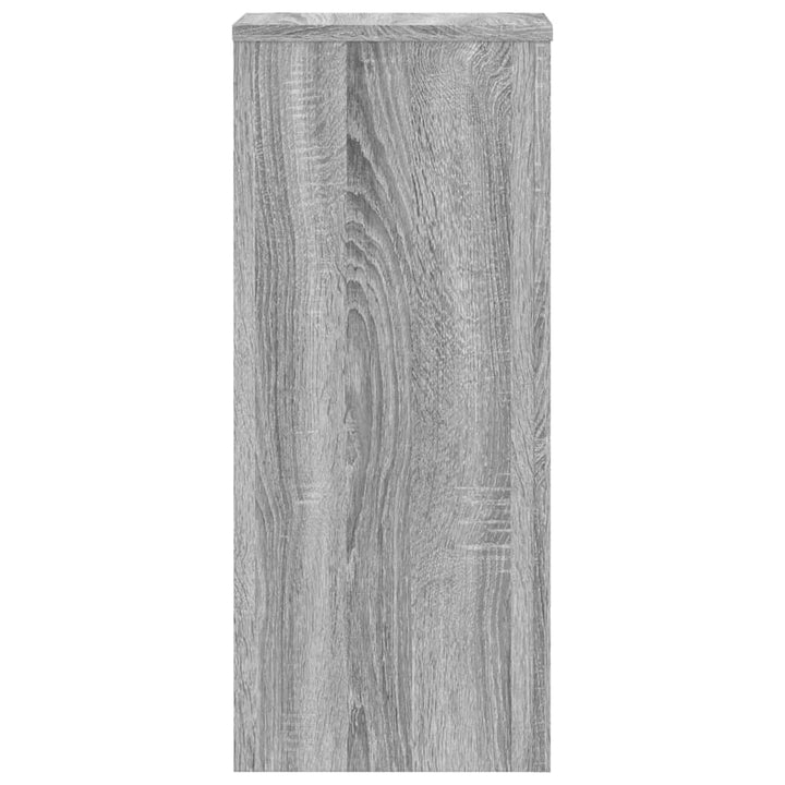 plantestativer 2 stk. 30x30x70 cm konstrueret træ grå sonoma-eg