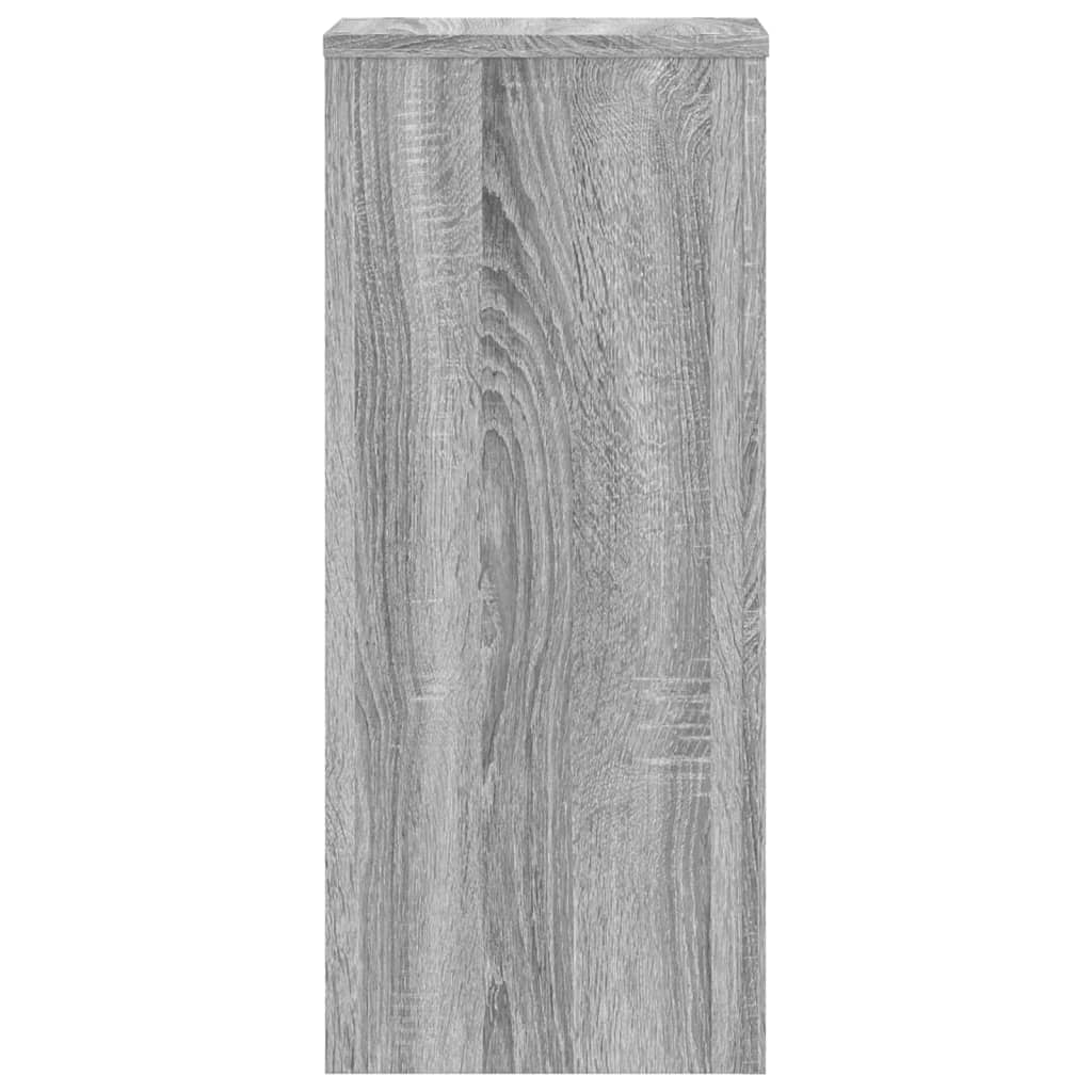 plantestativer 2 stk. 30x30x70 cm konstrueret træ grå sonoma-eg