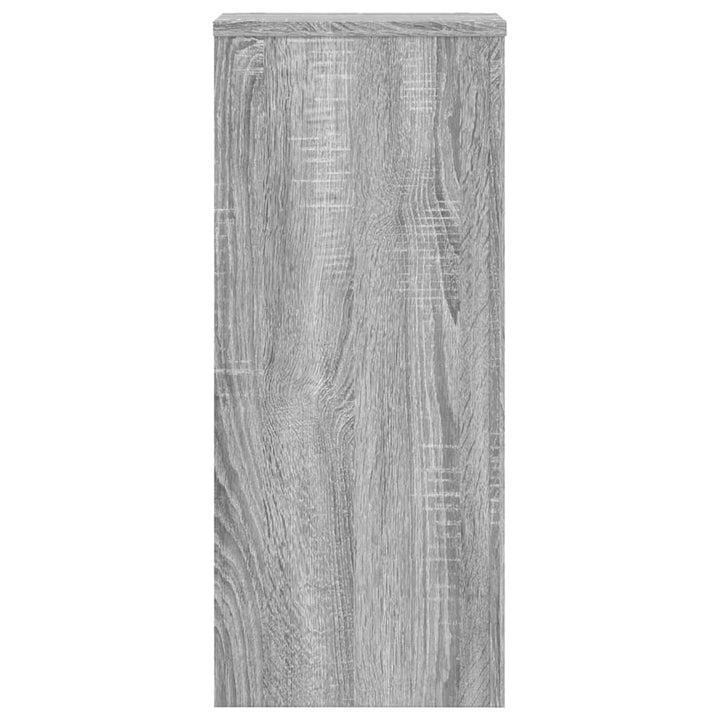 plantestativer 2 stk. 30x30x70 cm konstrueret træ grå sonoma-eg