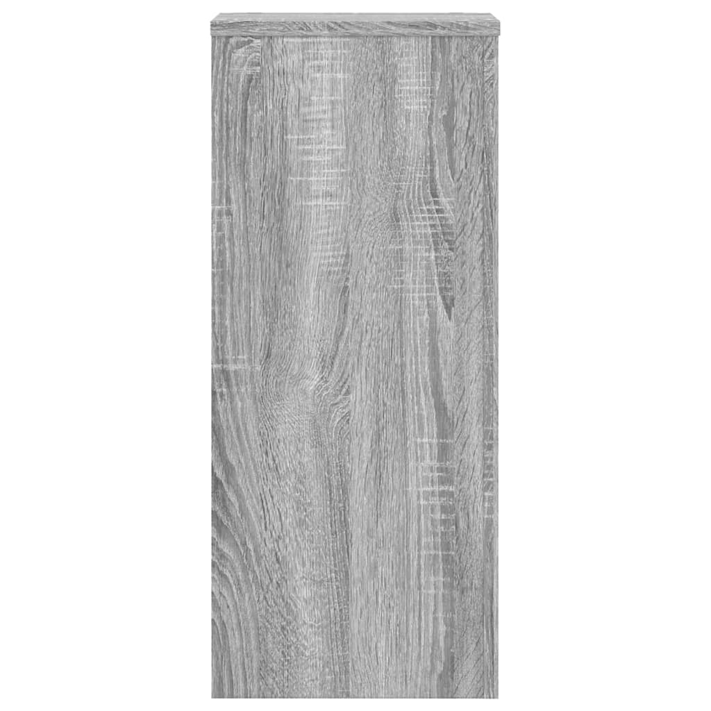plantestativer 2 stk. 30x30x70 cm konstrueret træ grå sonoma-eg