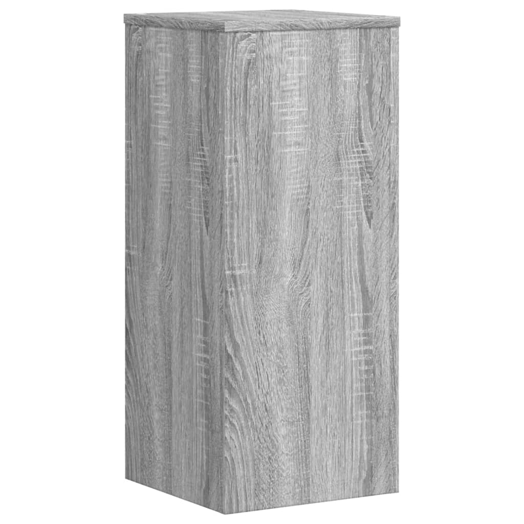 plantestativer 2 stk. 30x30x70 cm konstrueret træ grå sonoma-eg
