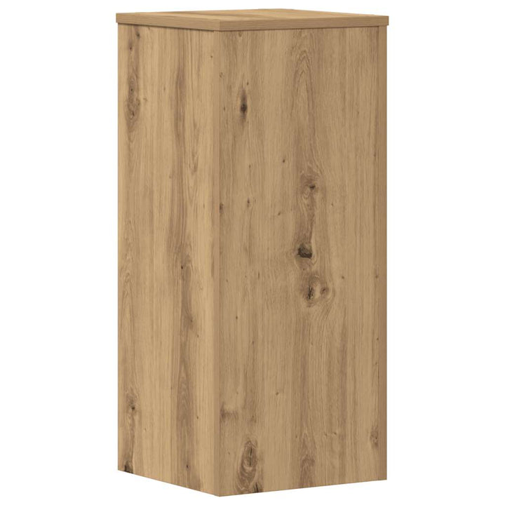 plantestativer 2 stk. 30x30x70 cm konstrueret træ egetræsfarvet