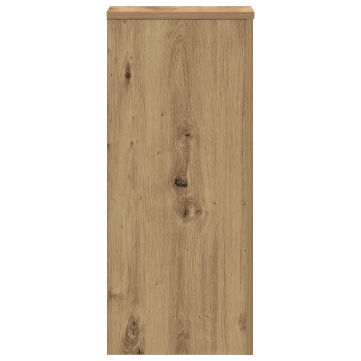 plantestativer 2 stk. 30x30x70 cm konstrueret træ egetræsfarvet