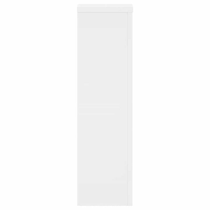 Planteholder 2 stk. Hvid 17 x 17 x 60 cm Konstrueret træ