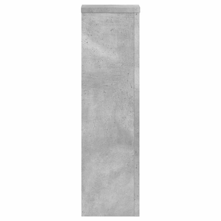 plantestativer 2 stk. 17x17x60 cm konstrueret træ betongrå