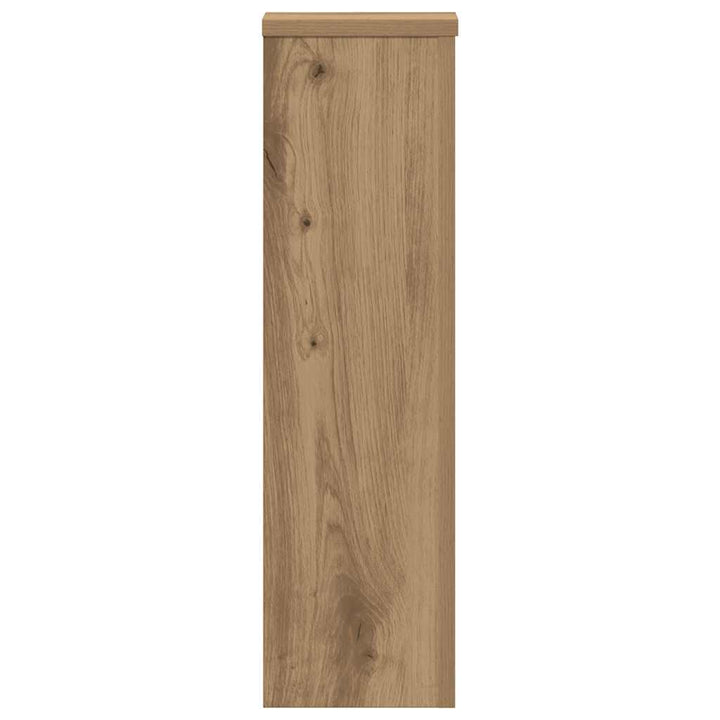 plantestativer 2 stk. 17x17x60 cm konstrueret træ egetræsfarvet