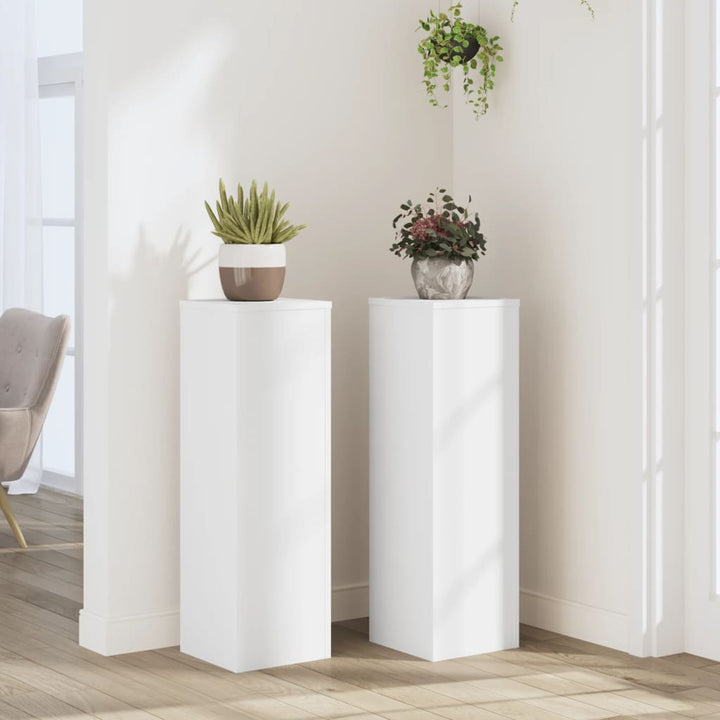 plantestativer 2 stk. 25x25x80 cm konstrueret træ hid