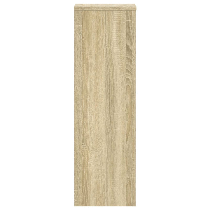 plantestativer 2 stk. 25x25x80 cm konstrueret træ sonoma-eg